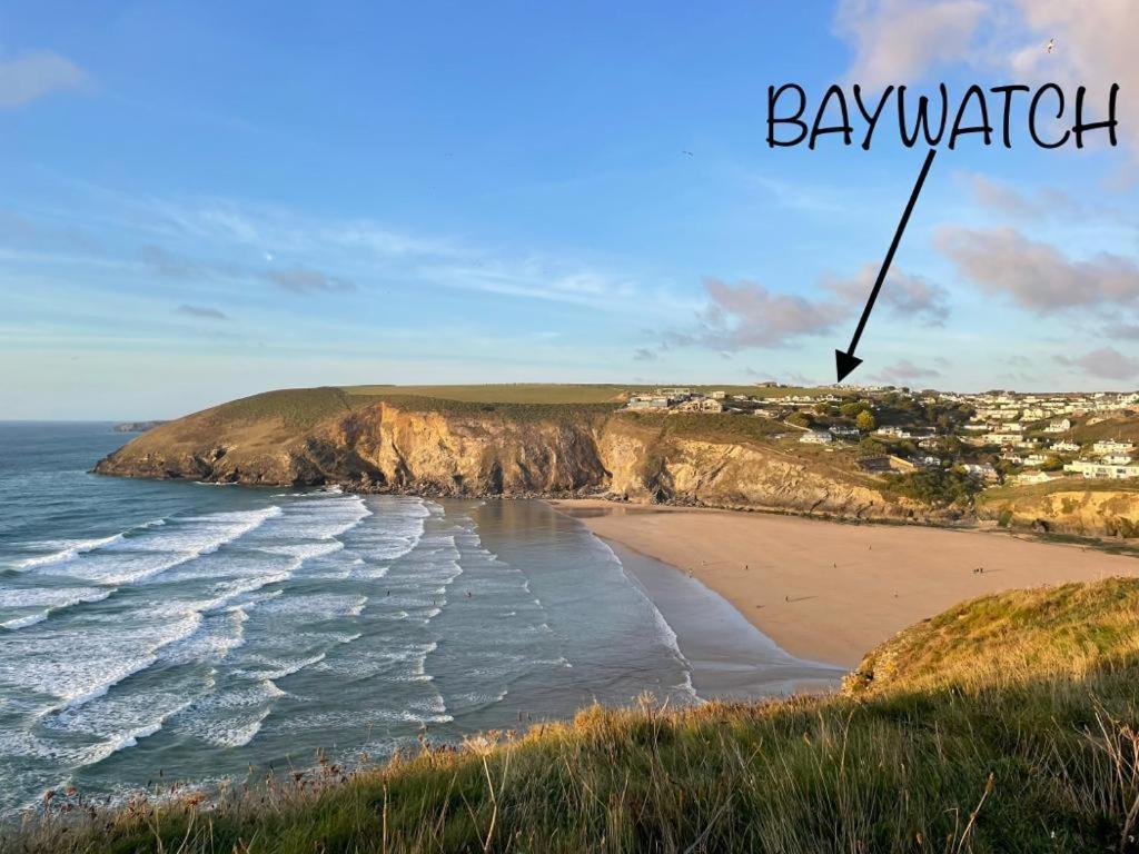 Baywatch Mawgan Porth Spacious Home Sleeps 9, Games Room, Parking & Garden Exteriör bild